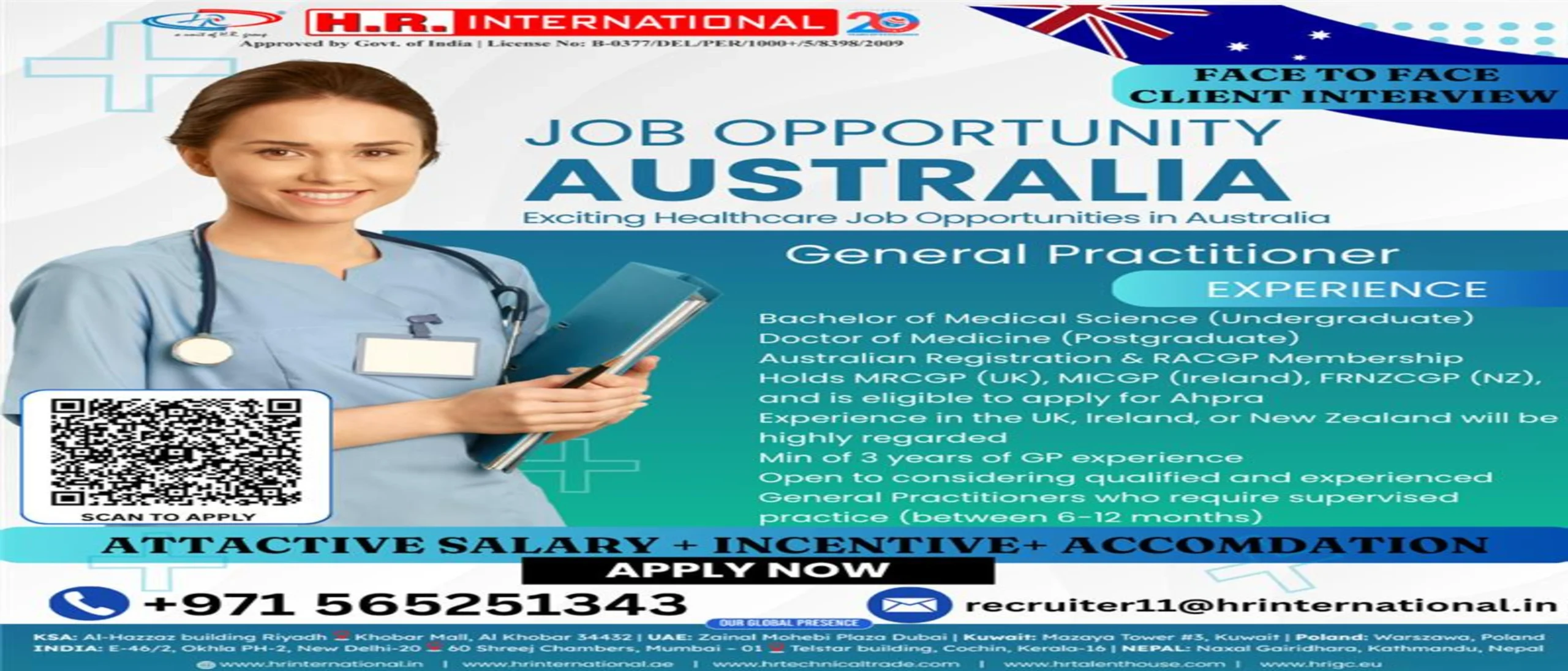 Exciting Healthcare Job Opportunities in Australia – Face-to-Face Client Interview by H.R. International
