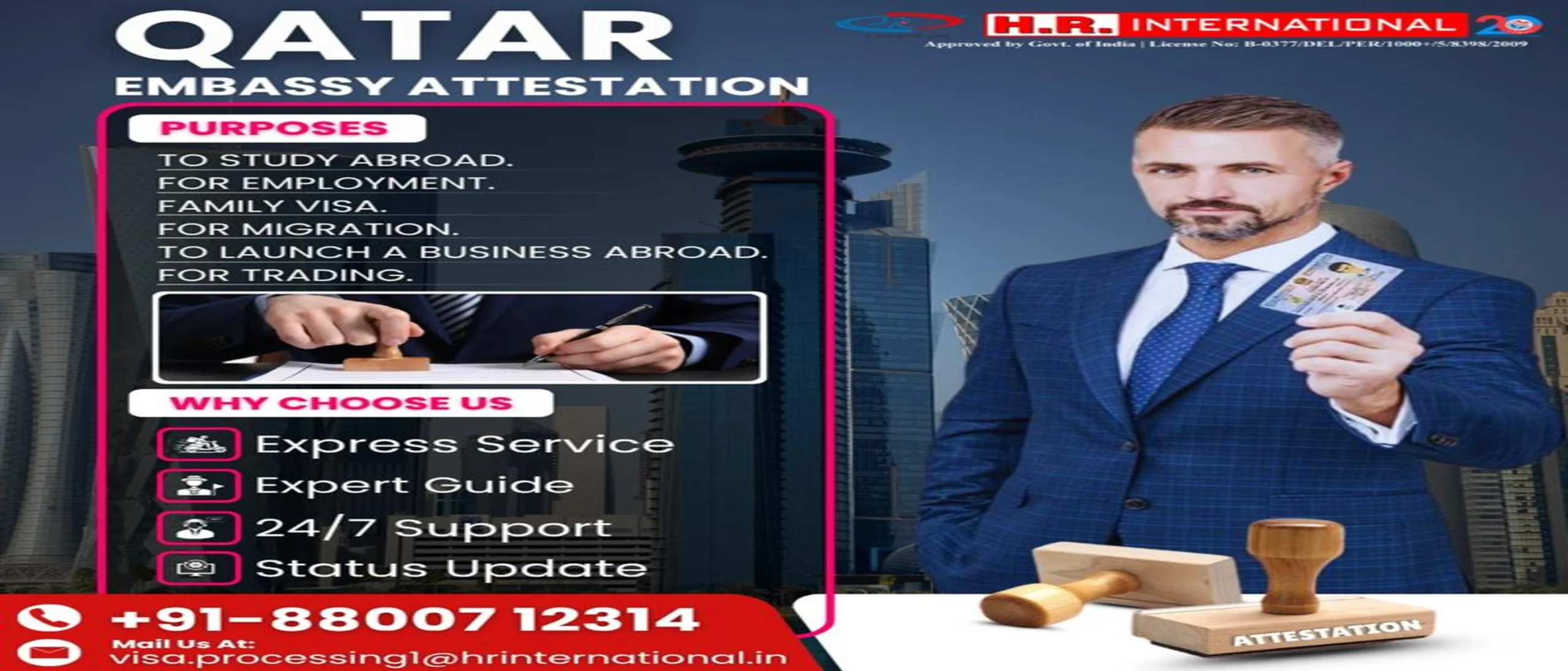 H.R. International Qatar Embassy Attestation – A Complete Guide