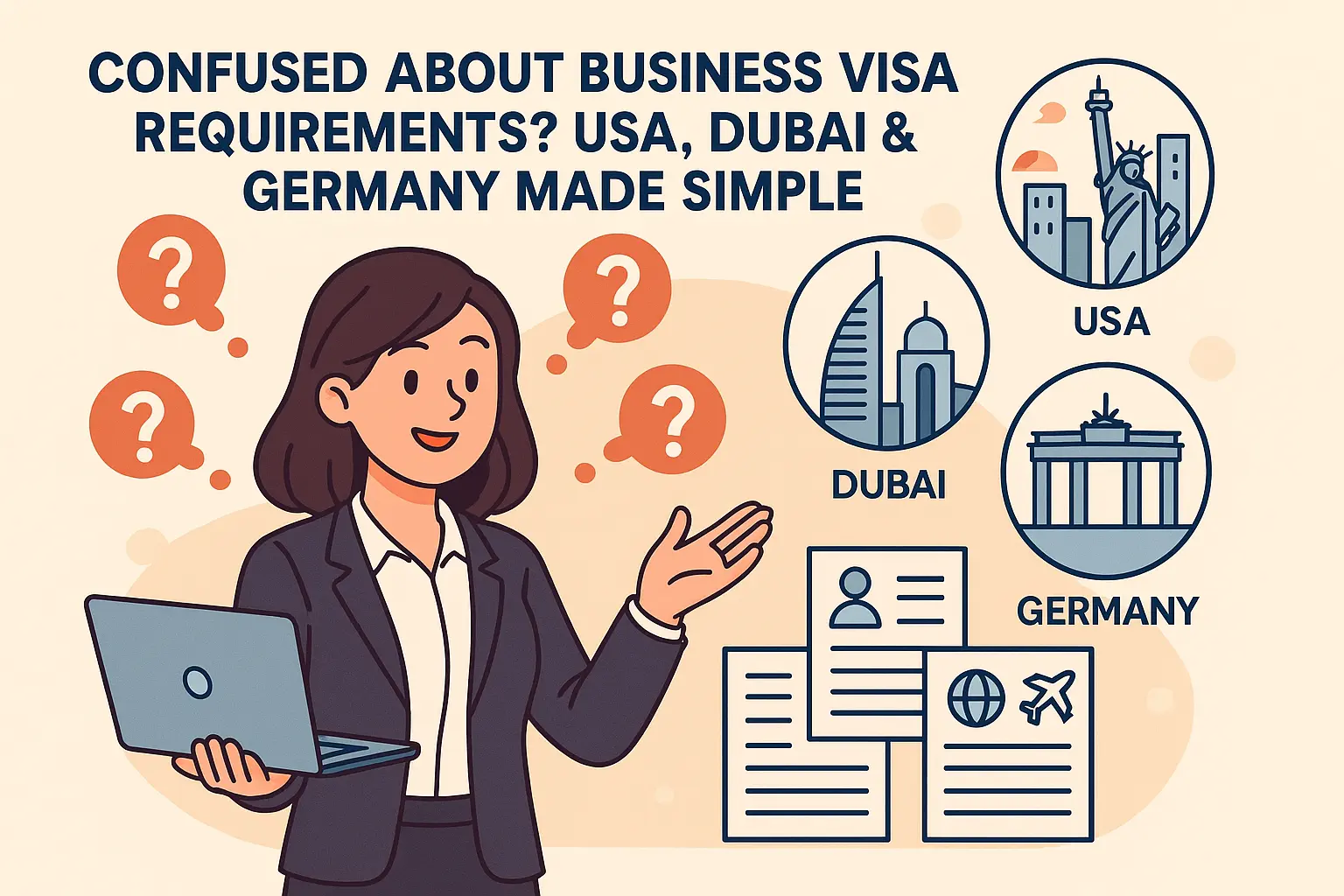Confused About Business Visa Requirements? USA, Dubai & Germany Made Simple