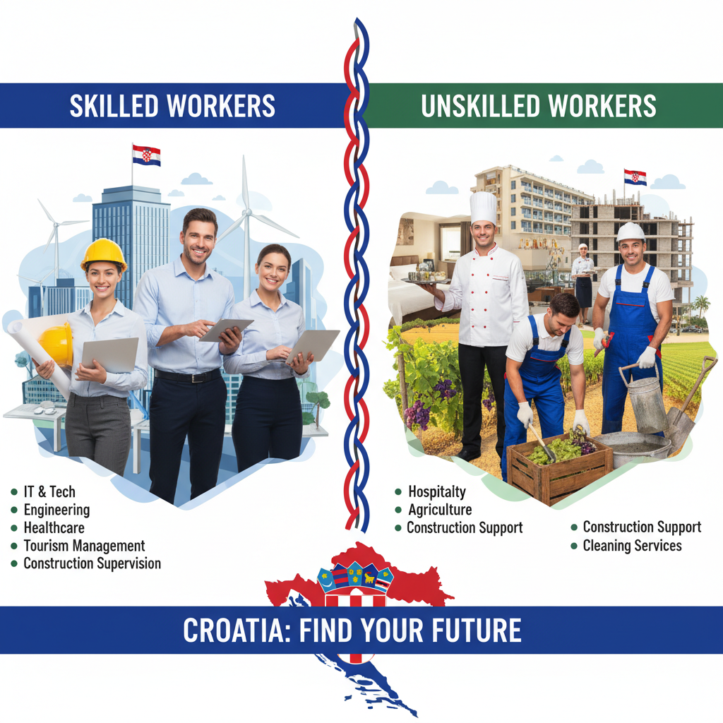 Job Opportunities for Skilled and Unskilled Workers in Croatia
