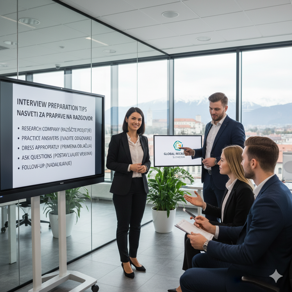 Interview Preparation Tips Provided by a Recruitment Agency in Slovenia