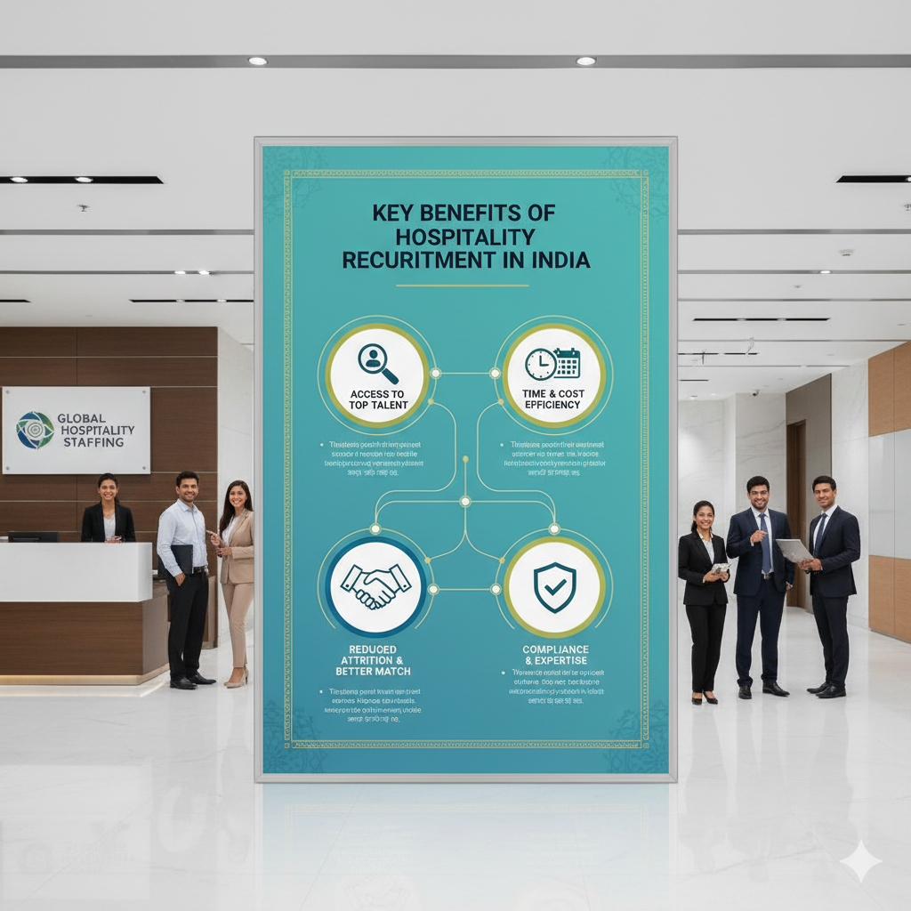 Key Benefits of Hiring Through a Hospitality Recruitment Service in India