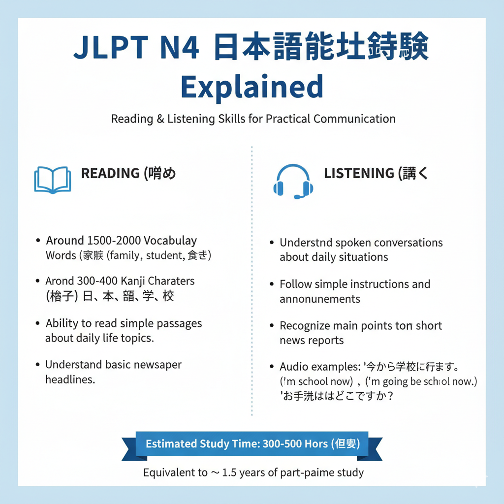 N4 Japanese Language Requirement Explained
