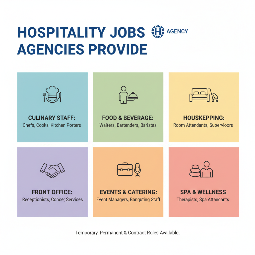 Types of Hospitality Jobs Agencies Commonly Provide