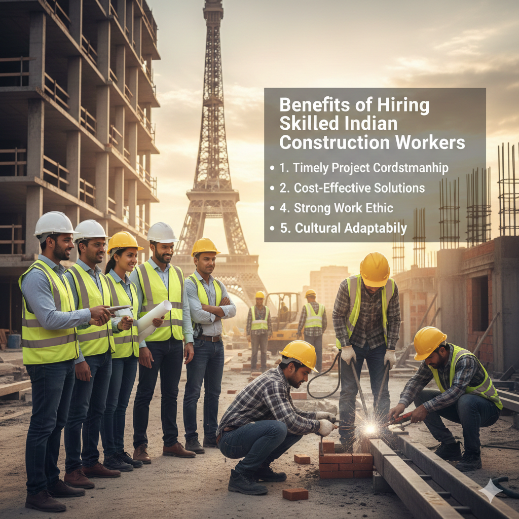 Benefits of Hiring Skilled Construction Workers from India for European Projects