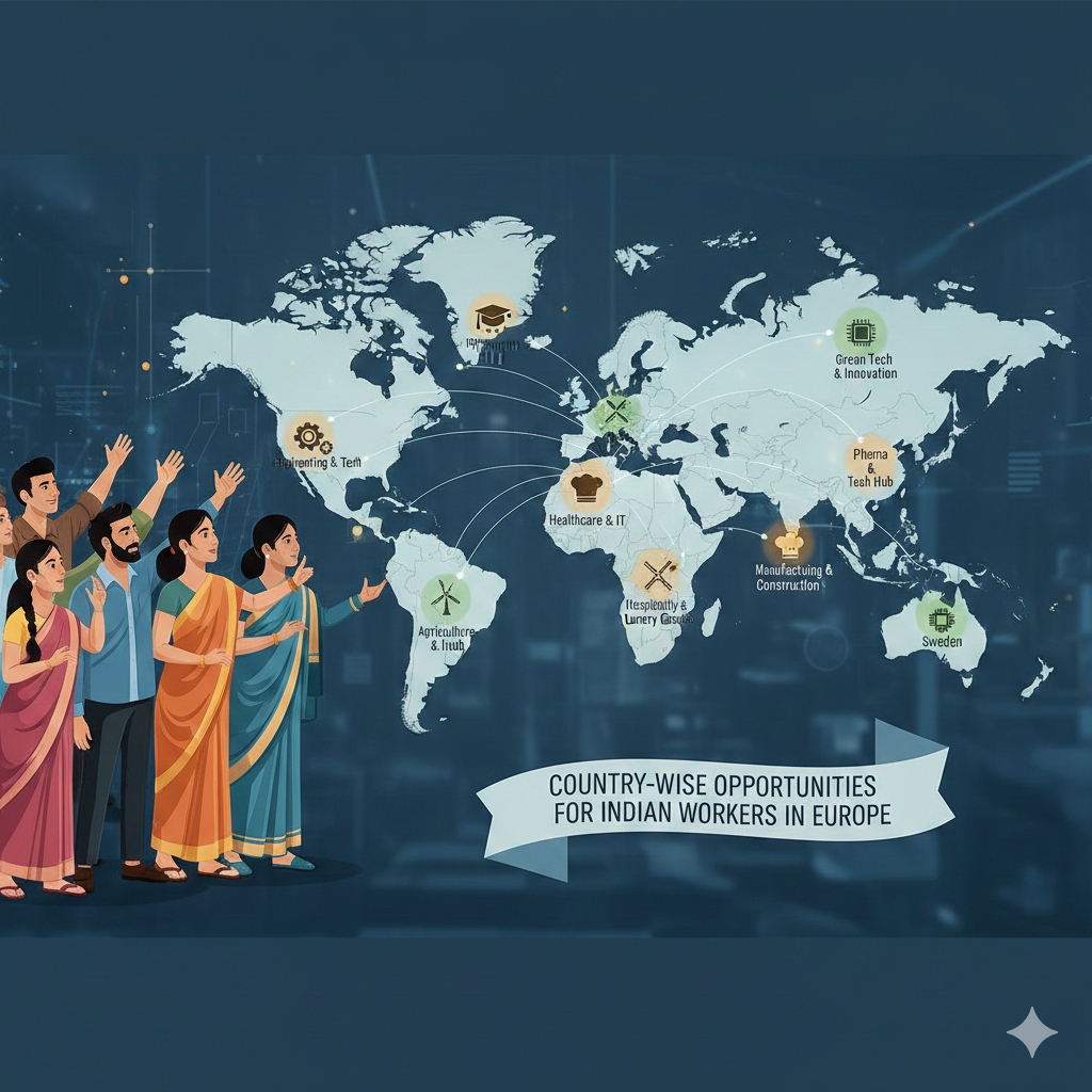 Country-wise Opportunities for Indian Workers in Europe