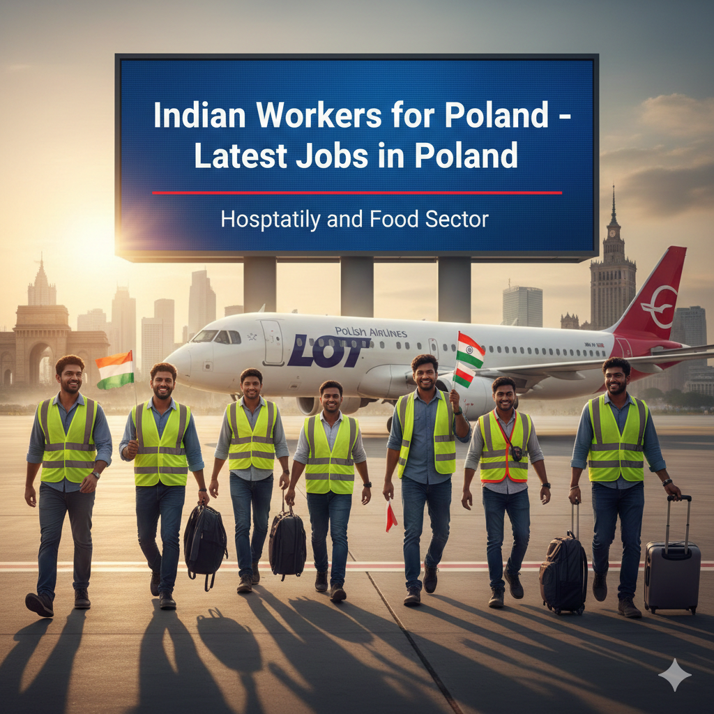 Indian Workers for Poland – Latest Jobs in Poland for Indian in Hospitality and Food Sector