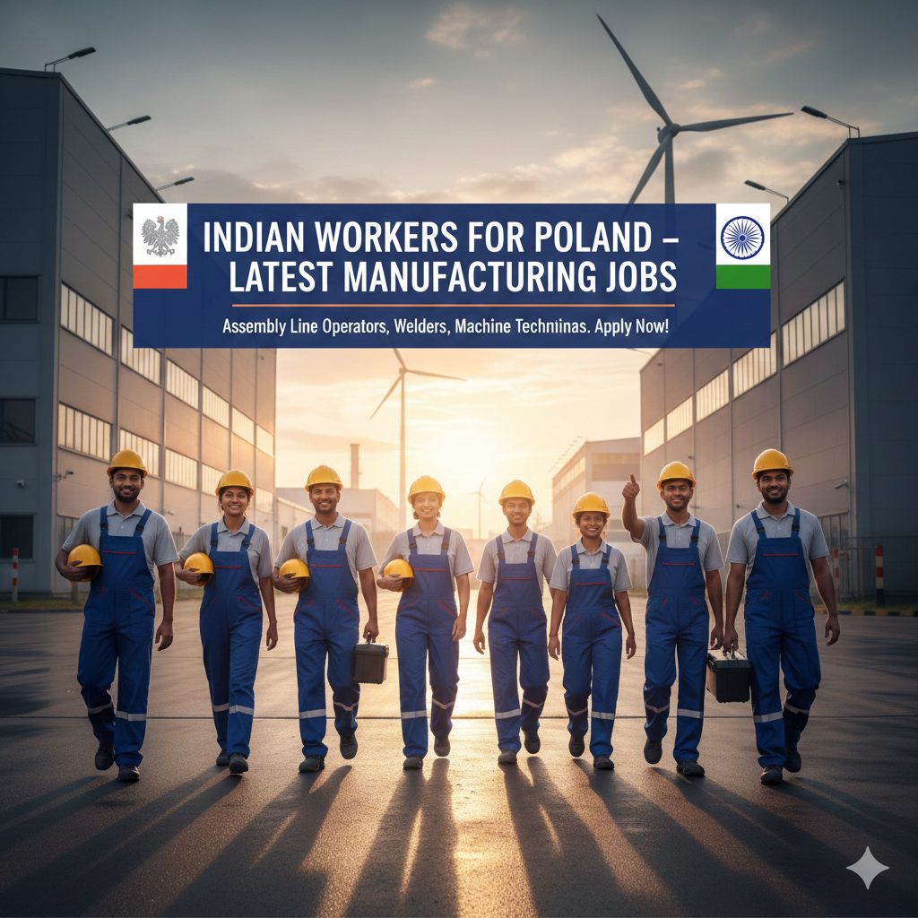 Latest Jobs in Poland for Indian in Manufacturing Sector