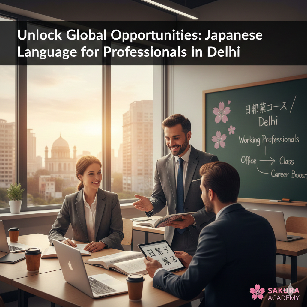 Japanese Language Course in Delhi for Working Professionals