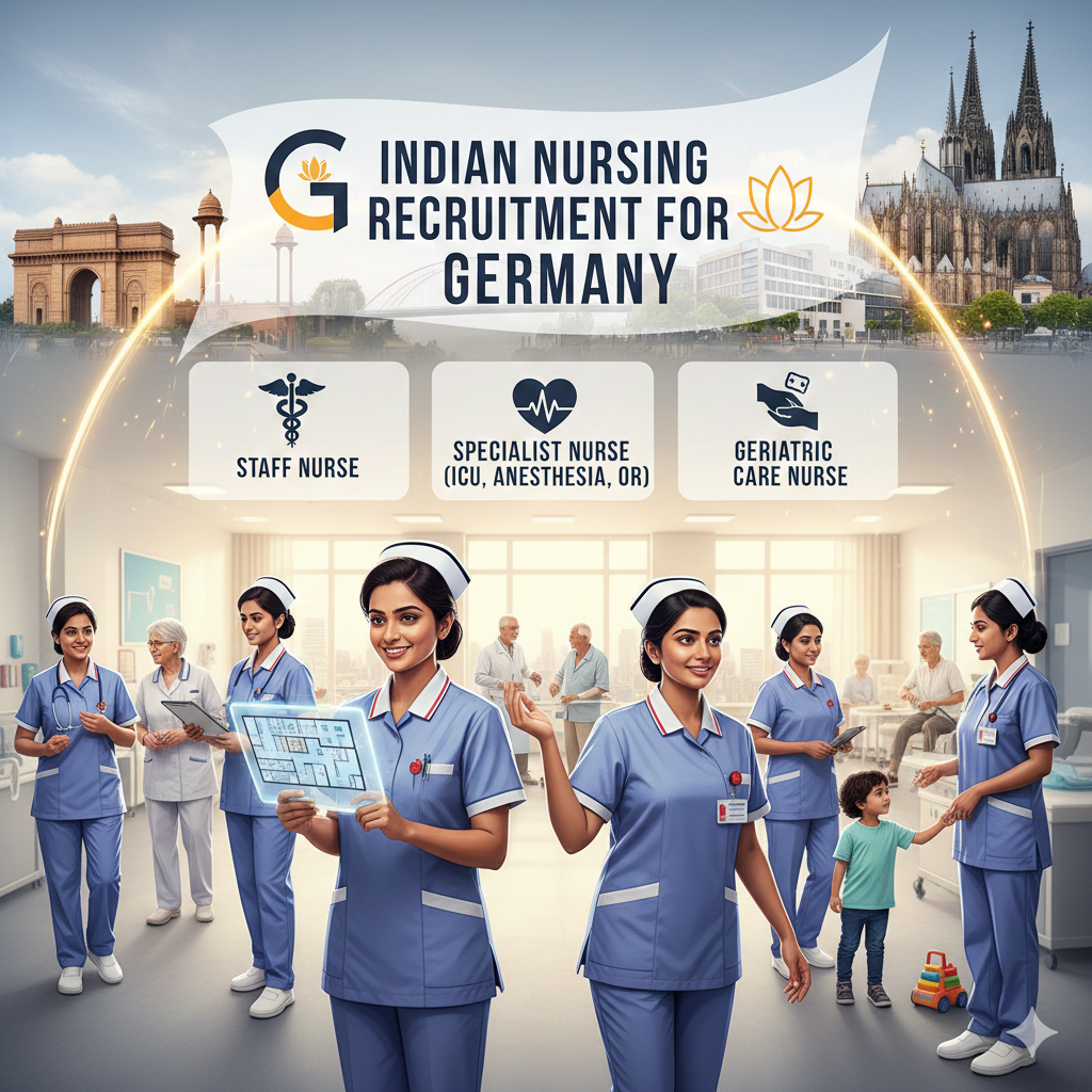 Nursing Roles Available Under Indian Nursing Recruitment for Germany