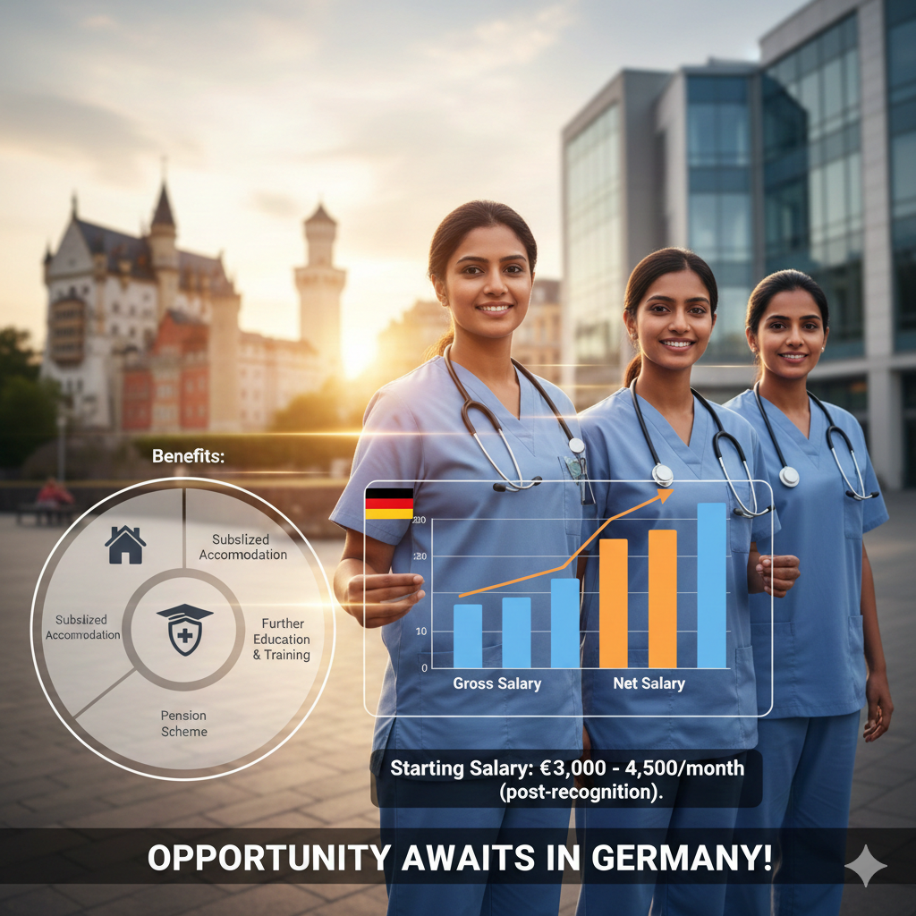 Salary Structure and Benefits for Indian Nurses in Germany