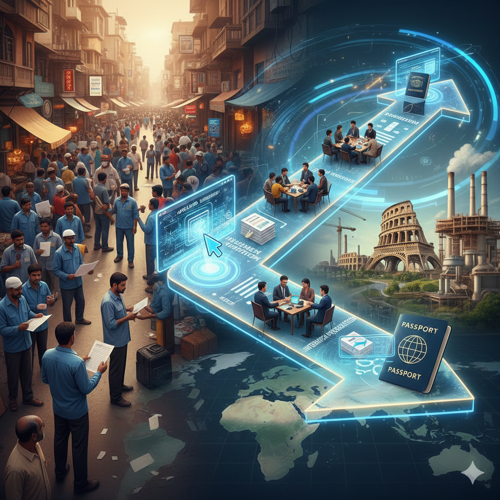 Work Visa Process for Manpower Supply from India to Europe