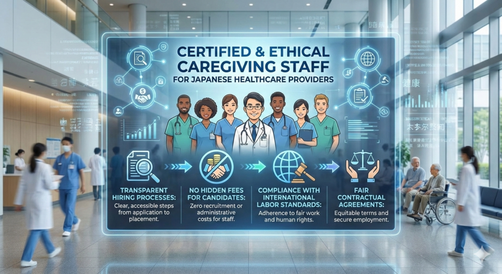 Certified & Ethical Caregiving Staff for Japanese Healthcare Providers