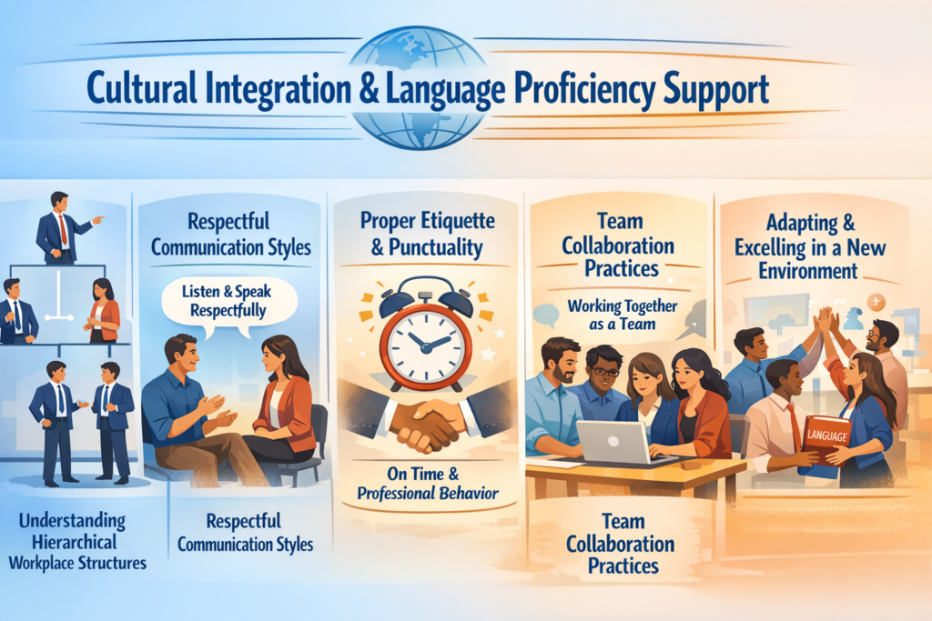 Cultural Integration and Language Proficiency Support