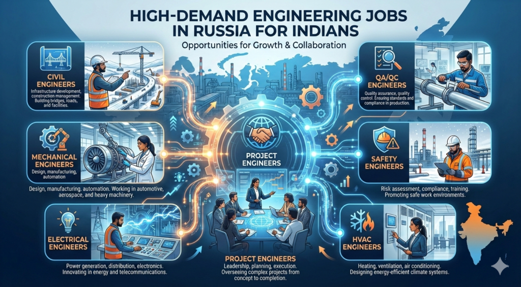 High-Demand Engineering Jobs in Russia for Indians