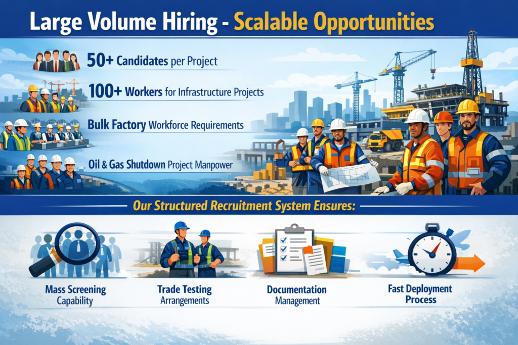 Large Volume Hiring – Scalable Opportunities