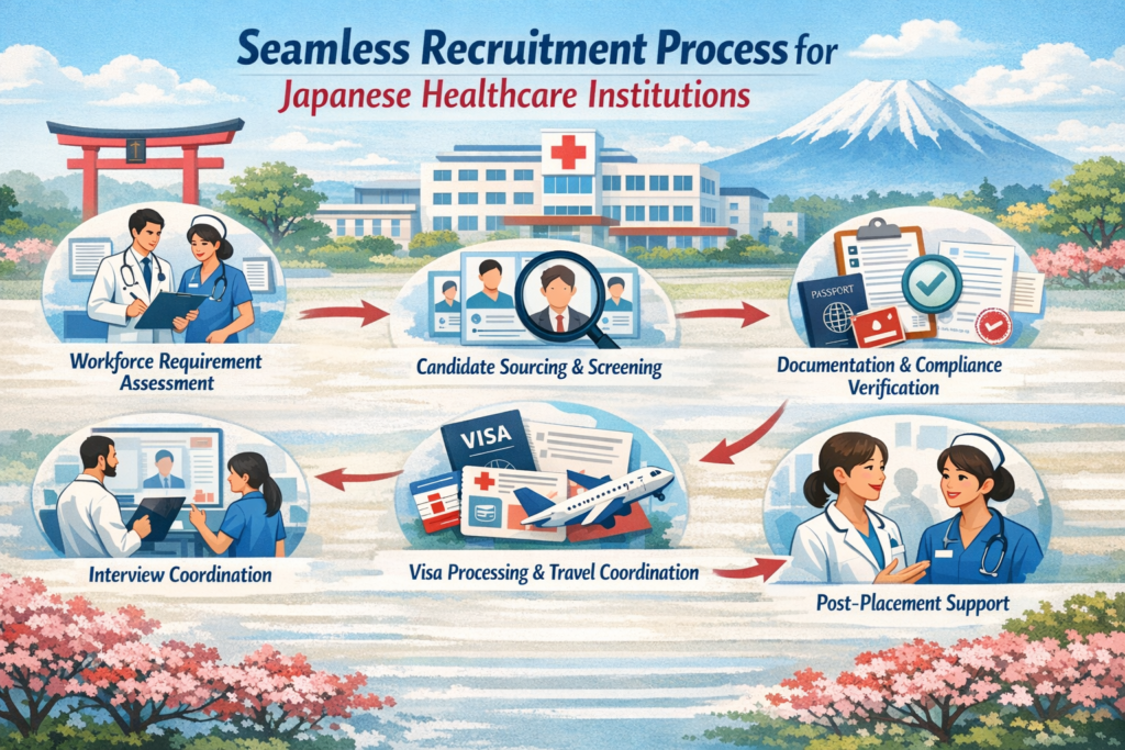 Seamless Recruitment Process for Japanese Healthcare Institutions