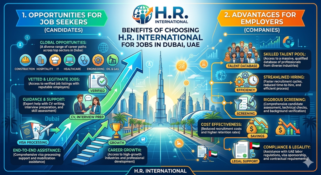 Benefits of Choosing H.R. International for Jobs in Dubai