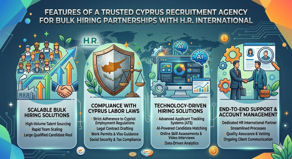 Features of a Trusted Cyprus Recruitment Agency for Bulk Hiring Partnerships