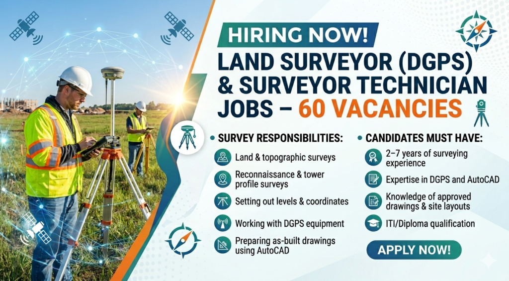 Land Surveyor (DGPS) & Surveyor Technician Jobs