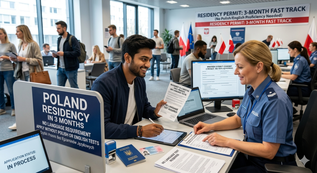 No Language Requirement for Poland Residency in 3 Months