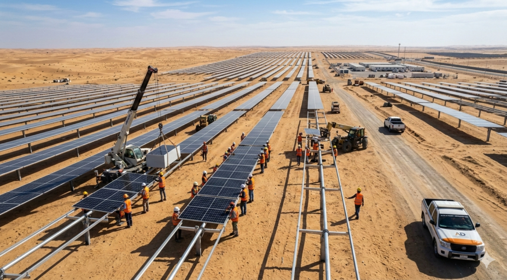 PV Solar Project in Abu Dhabi