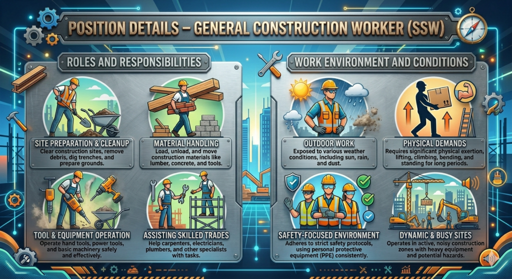 Position Details – General Construction Worker