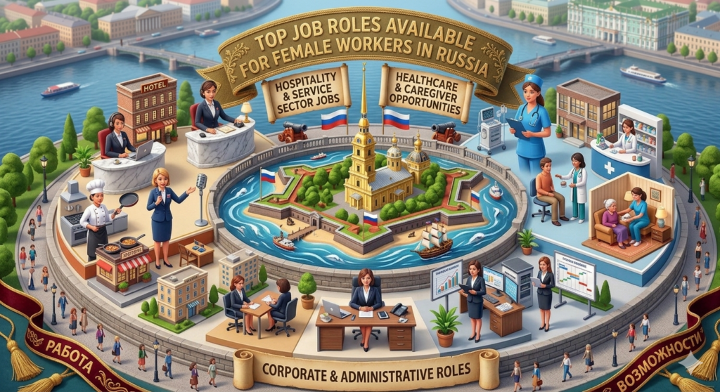 Top Job Roles Available for Female Workers in Russia