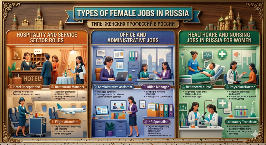 Types of Female Jobs in Russia