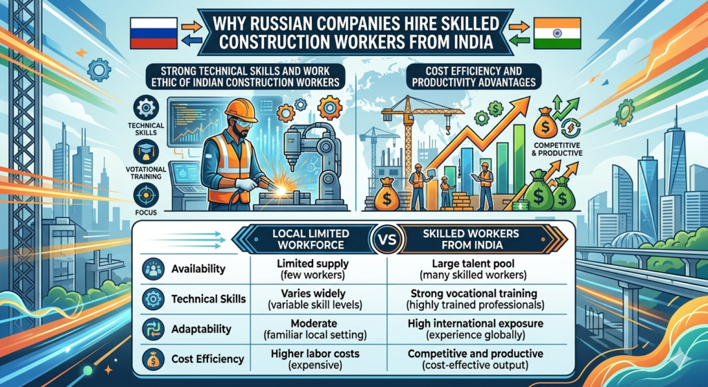Why Russian Companies Hire Skilled Construction Workers from India