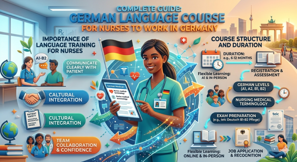 German Language Course for Nurses to Work in Germany