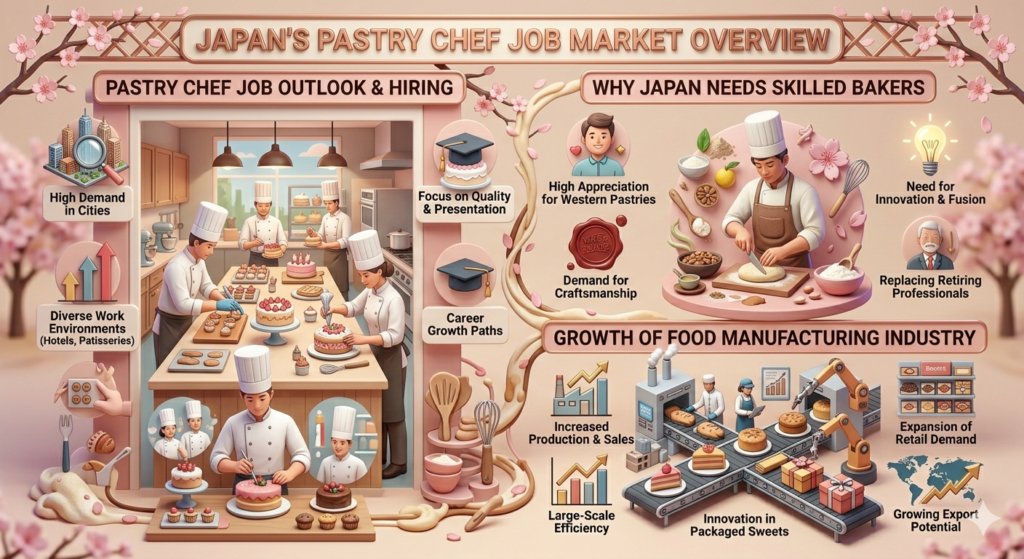 Overview of Jobs in Japan Pastry Chef Hiring