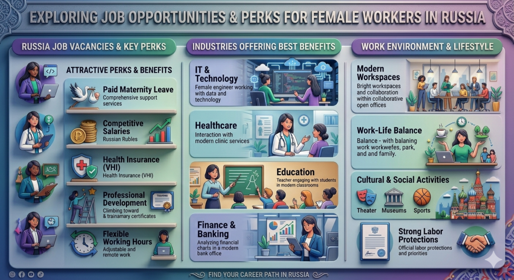 Russia Job Vacancies for Female Workers with Perks