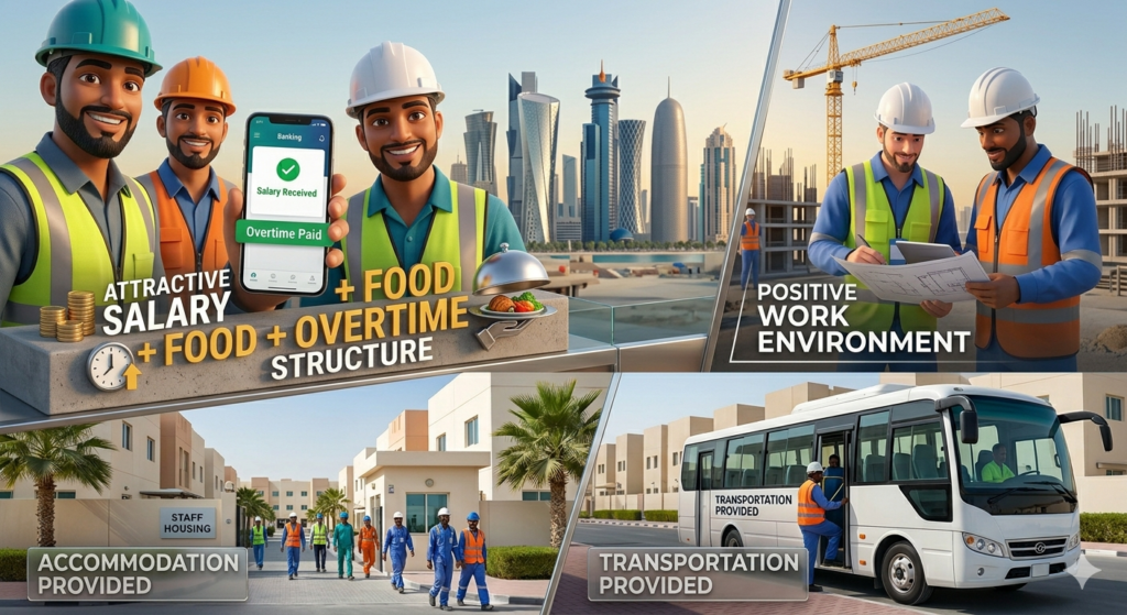 Salary, Benefits & Work Conditions in Qatar