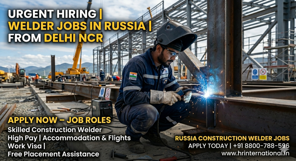Urgent Hiring Welder Jobs in Russia