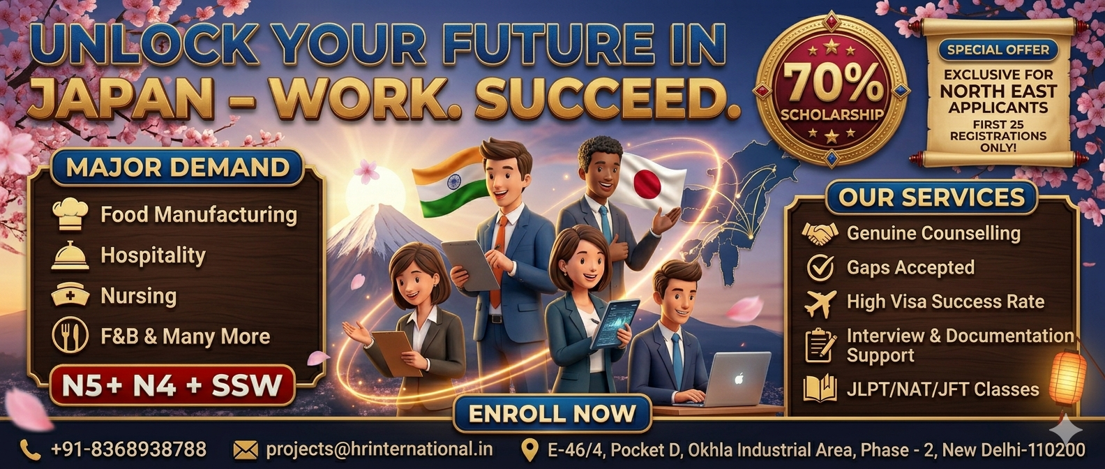 Jobs in Japan for Guwahati Candidates – Start Your Global Career Journey Today