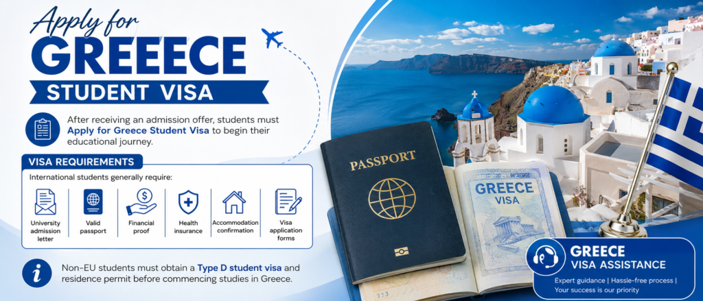 Apply for Greece Student Visa