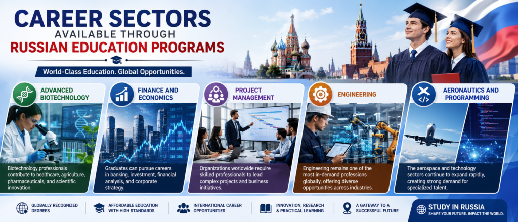 Career Sectors Available Through Russian Education Programs