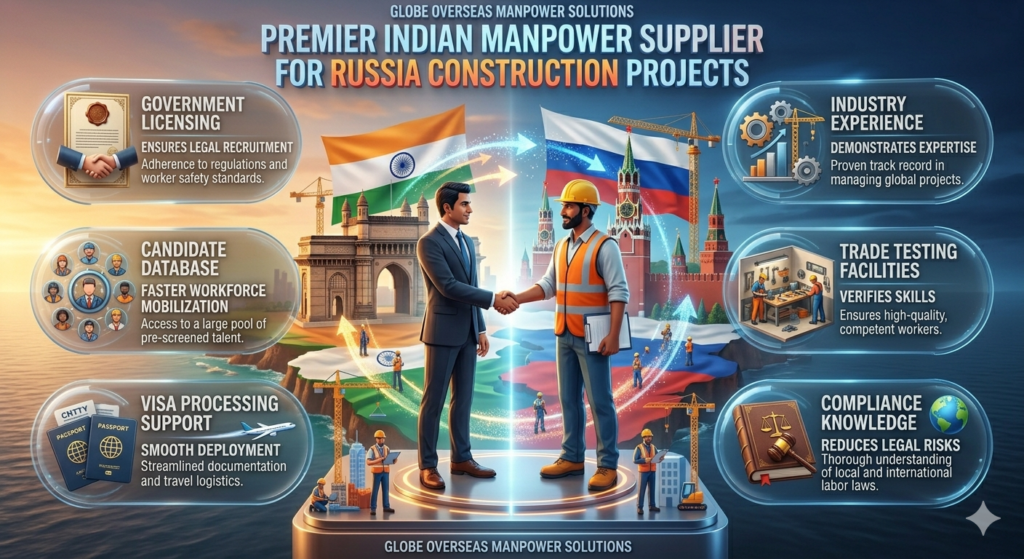 Indian Manpower Supplier for Russia Construction Projects