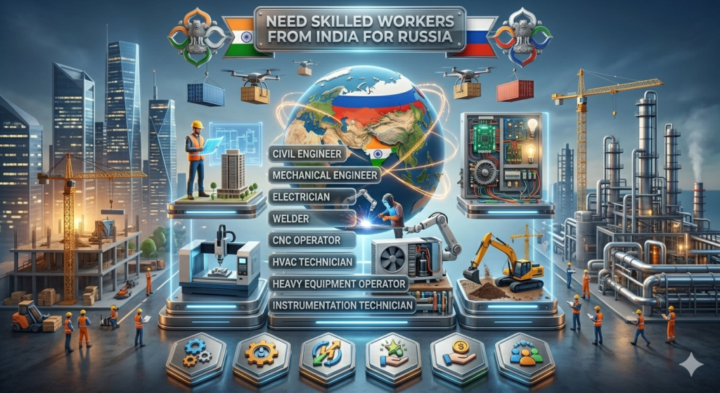 Need Skilled Workers from India for Russia