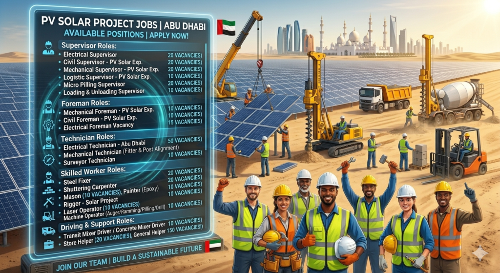 PV Solar Project Jobs Abu Dhabi