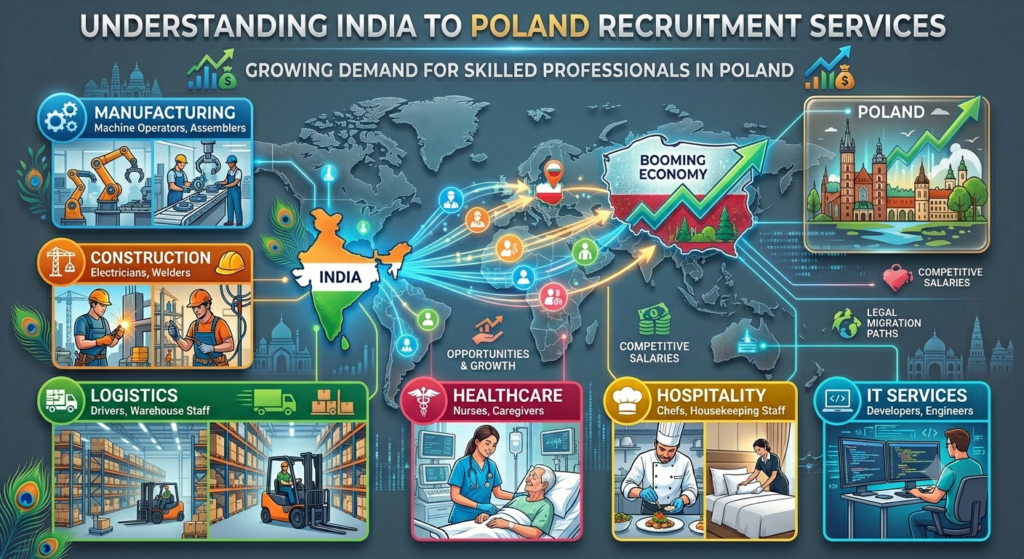 Understanding India to Poland Recruitment Services