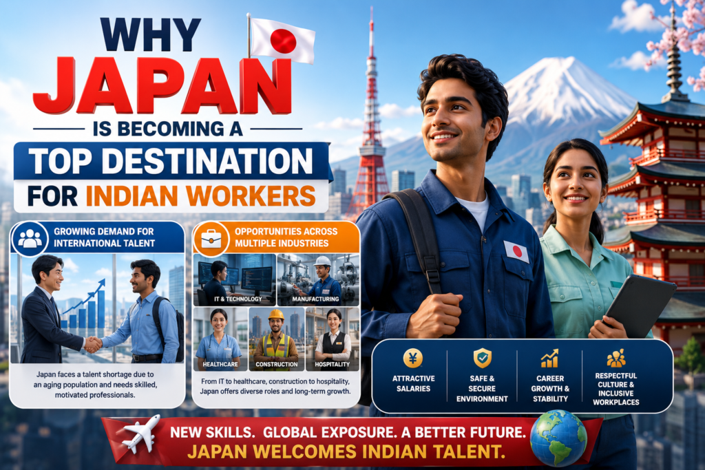 Why Japan is Becoming a Top Destination for Indian Workers