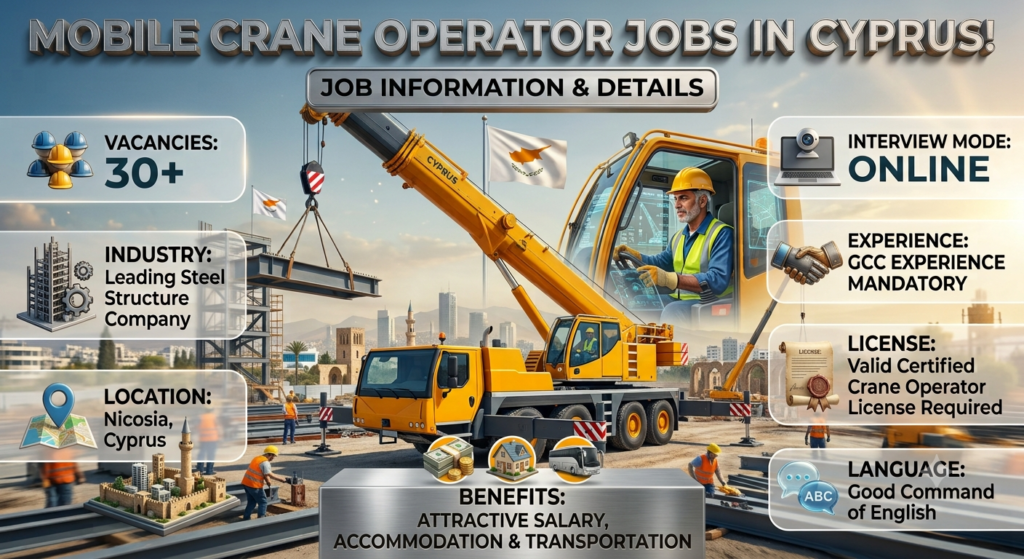 Job Details for Mobile Crane Operator Jobs in Cyprus