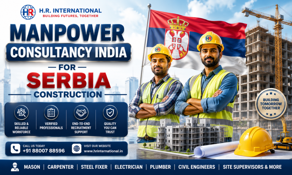 Manpower Consultancy India for Serbia Construction