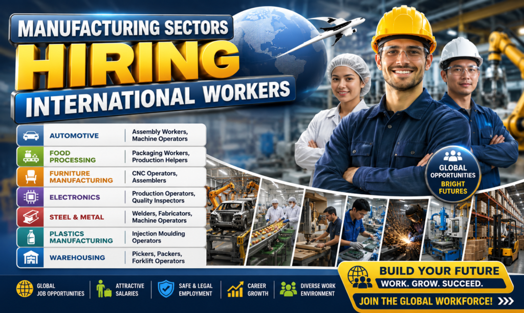 Manufacturing Sectors Hiring International Workers