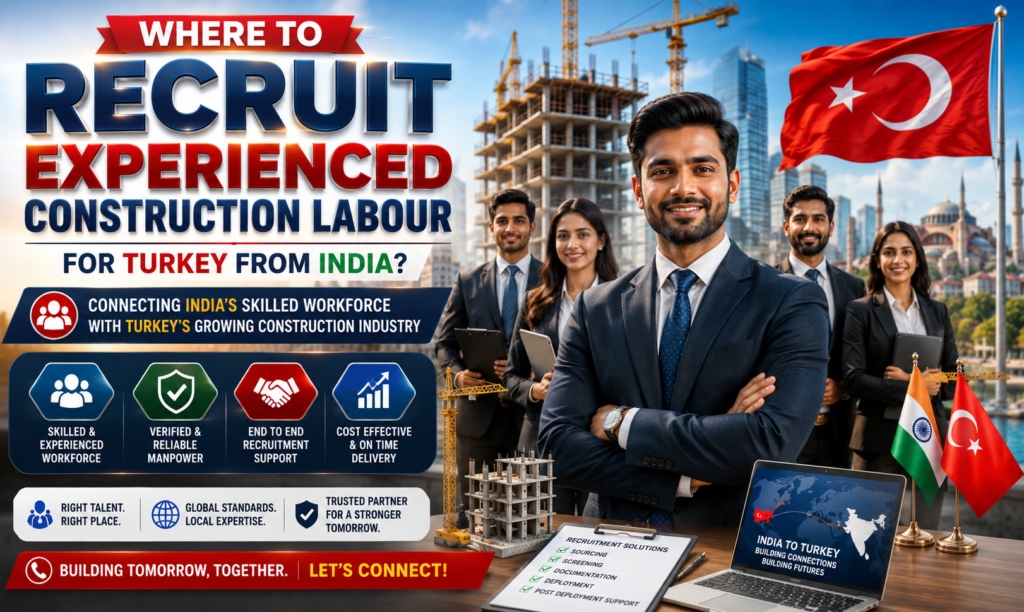 Where to Recruit Experienced Construction Labour for Turkey from India?