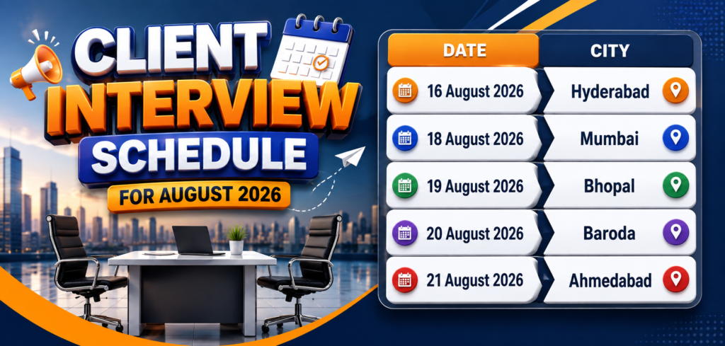 Client Interview Schedule for August 2026