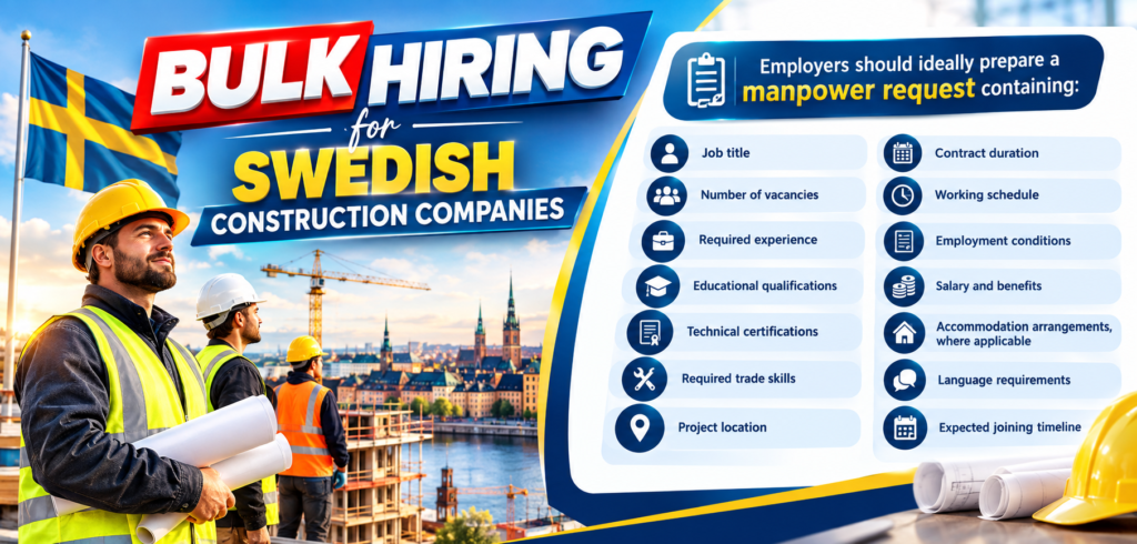 Bulk Hiring for Swedish Construction Companies