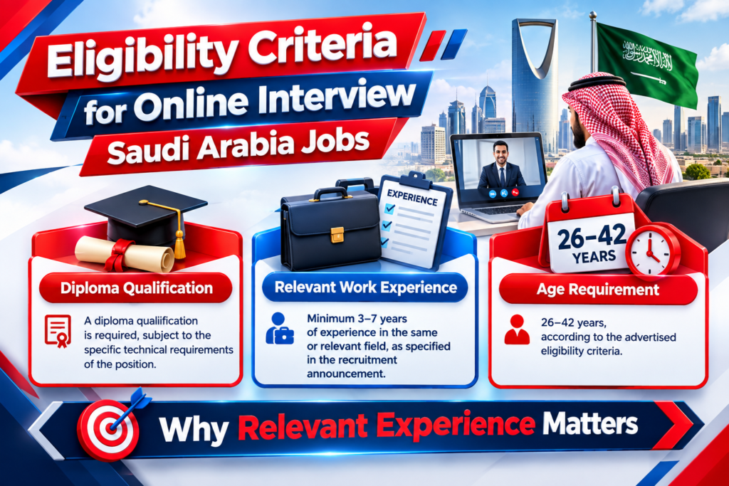 Online Interview Saudi Arabia Jobs